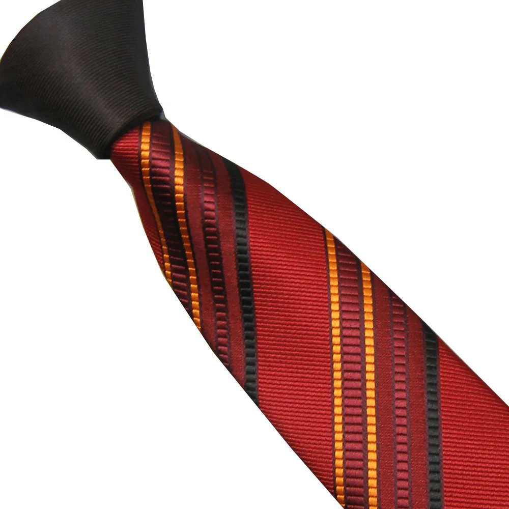Мужские галстуки LAMMULIN темно красный галстук контрастный с черным/оранжевым
