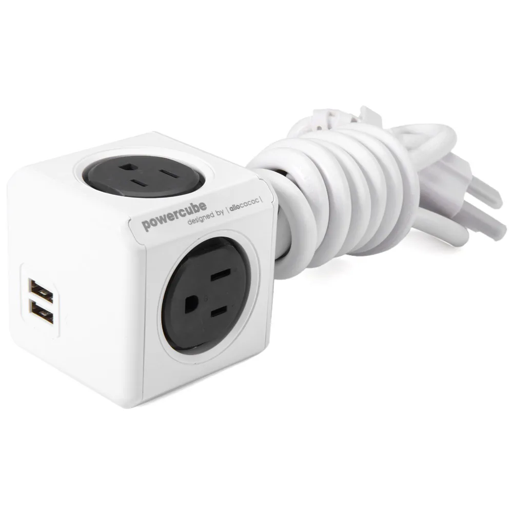 2018 Новый Allocacoc MagicCube дизайн в форме Расширенный разъем питания США Plug 4 розетки