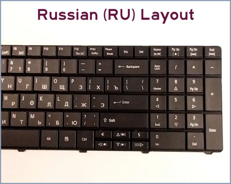 Новая клавиатура русская версия для ноутбука Acer Travelmate timel8531 8571 8571G 8572 8572G 8572T 8572TG |