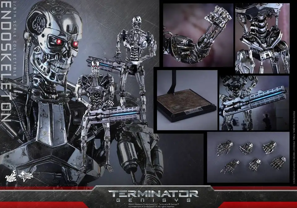 1/6 Terminator Genisys 5 T800 Endoskeleton Коллекция фигурка модель игрушки