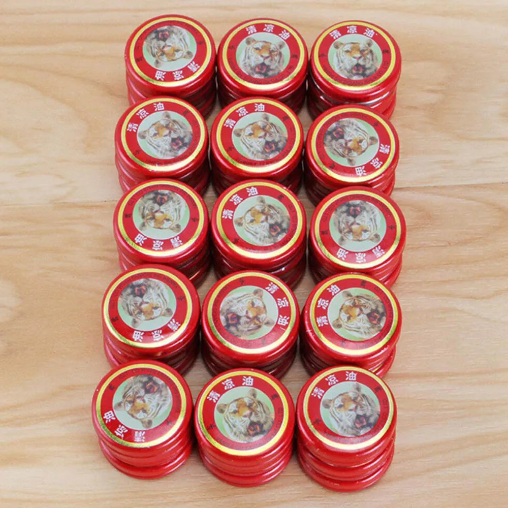 5/10pcs Chinese Tiger Balm Massager Relax Essential Deworming And Itching Reatment Of Influenza Cold Pain Relief Ointment |