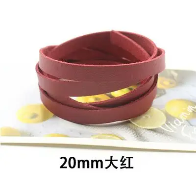 20 мм Широкий DIY сумка пряжки части Аксессуары PU шнур из искусственной кожи полосы шнура замши ремень сумки ручные аксессуары ручной работы