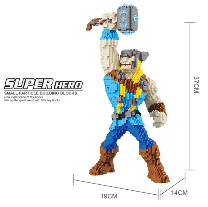 Marvel Мстители DIY Строительные алмазные нано блоки игрушка супер герой Железный