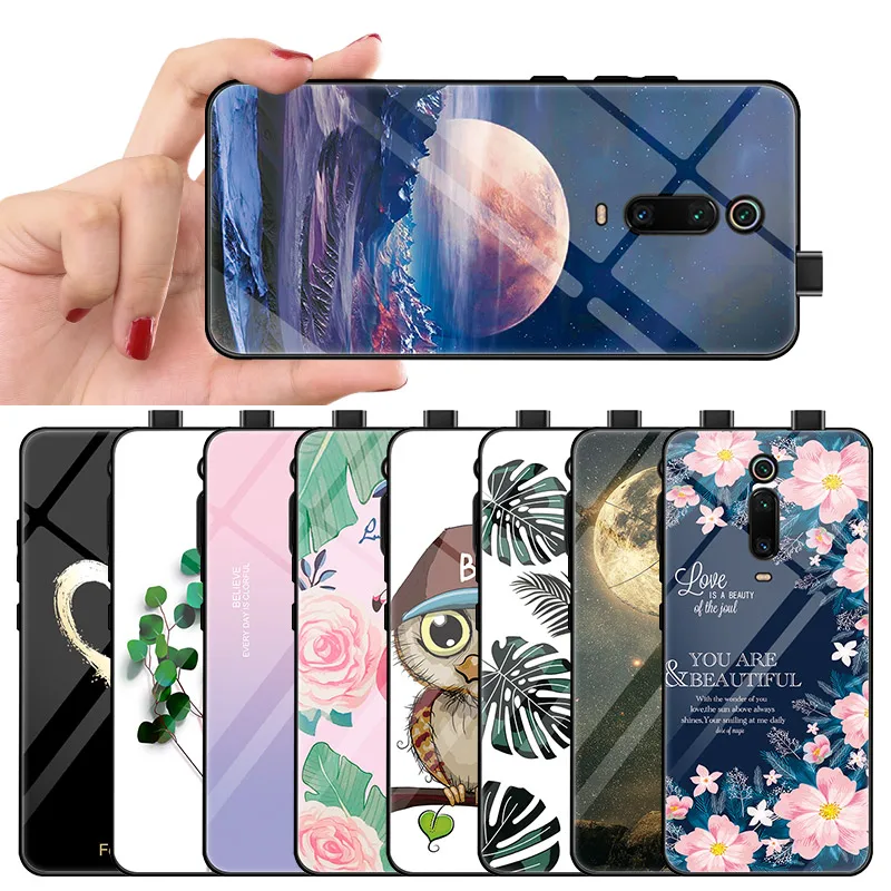 Чехол из закаленного стекла для Xiaomi Mi 9 T Redmi K20 Pro Note 7 роскошный Ударопрочный