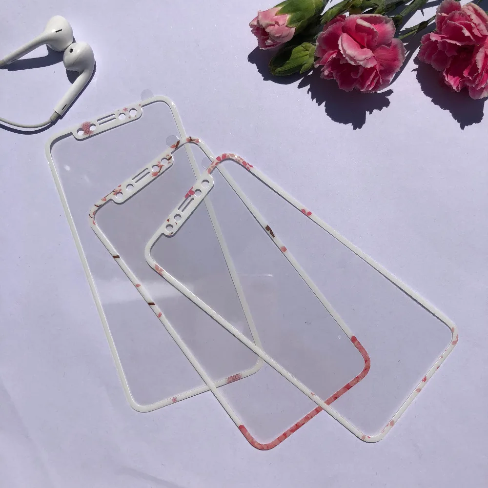 Защитное стекло 3D для iPhone X 8 Plus 7 6 6s|Защитные стёкла и плёнки телефонов| |
