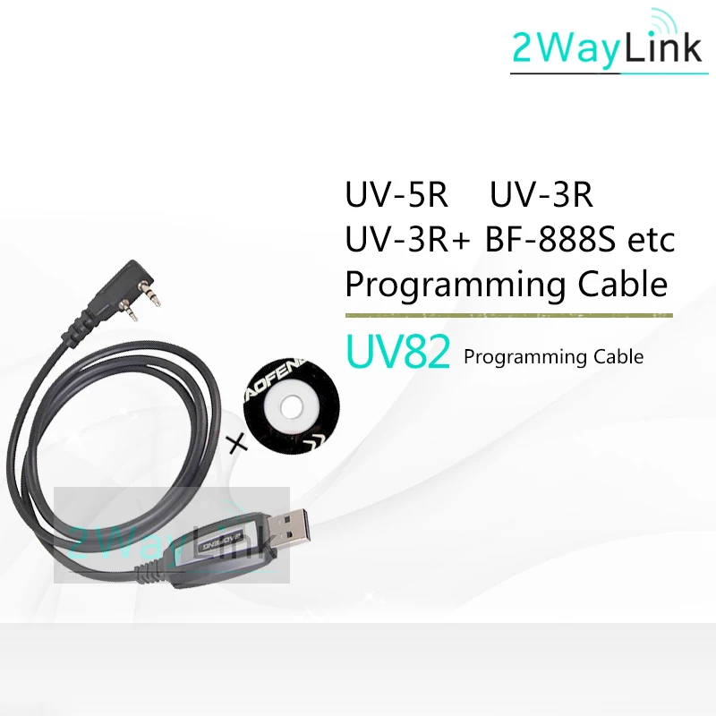 USB кабель для программирования драйвера пк с CD диском раций UV 5R Pofung 5ra по диск