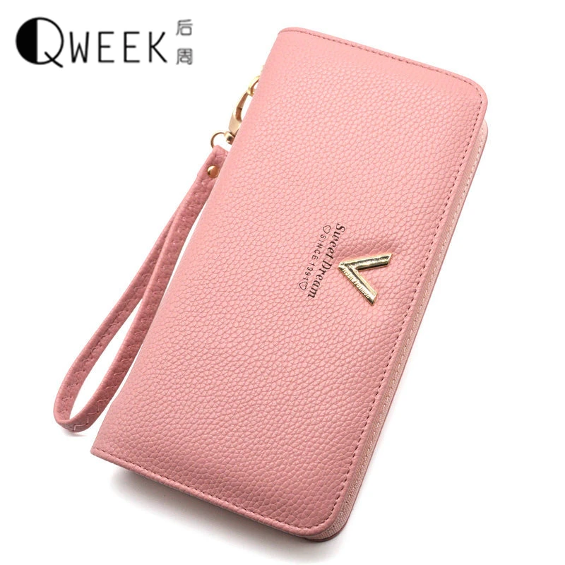 Qweek Для женщин Женские Кошельки кошельки искусственная кожа сцепления Сумки