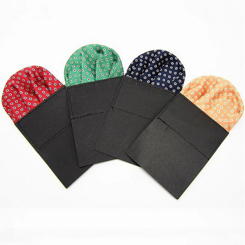 Мужской полиэфирный Шелковый предварительный Складной Карманный платок в