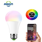 RGB Bluetooth умная Светодиодная лампа E27 B22 15 Вт приложение музыка Голосовое управление умная осветительная лампа несколько цветов Светодиодная лампа для домашнего освещения