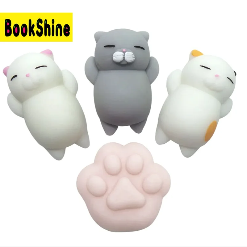 Милый мягкий Моти Cat медленно нарастающее при сжатии Исцеление дети весело Kawaii