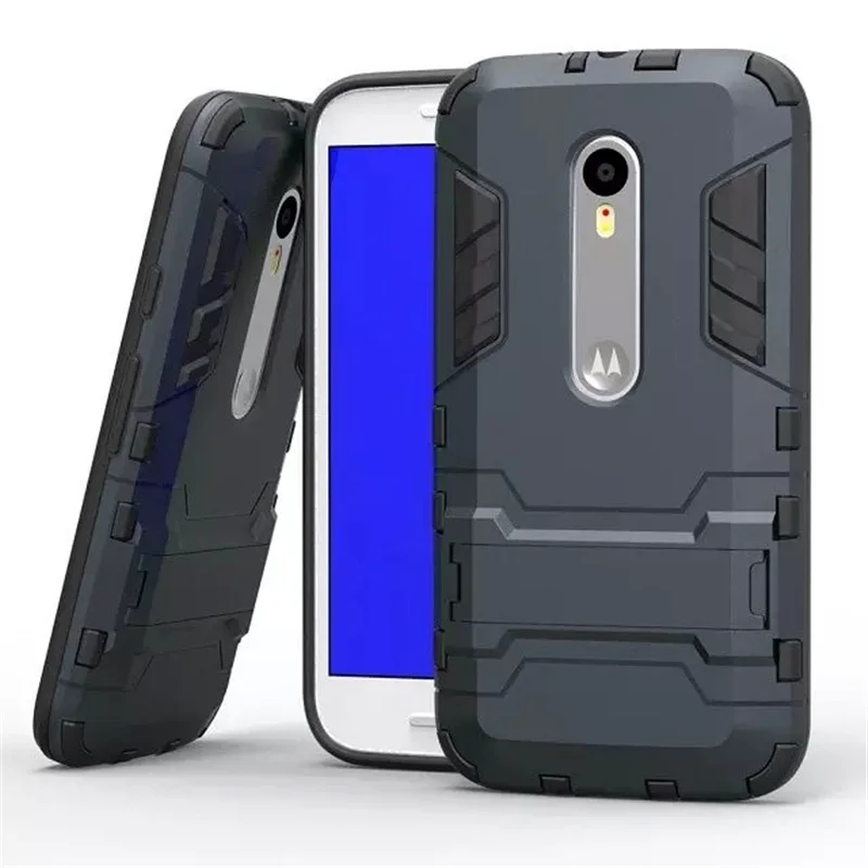 Для Motorola G3 ТПУ & PC телефон случаях 2in1 противоударный Прочный Combo Броня чехол для