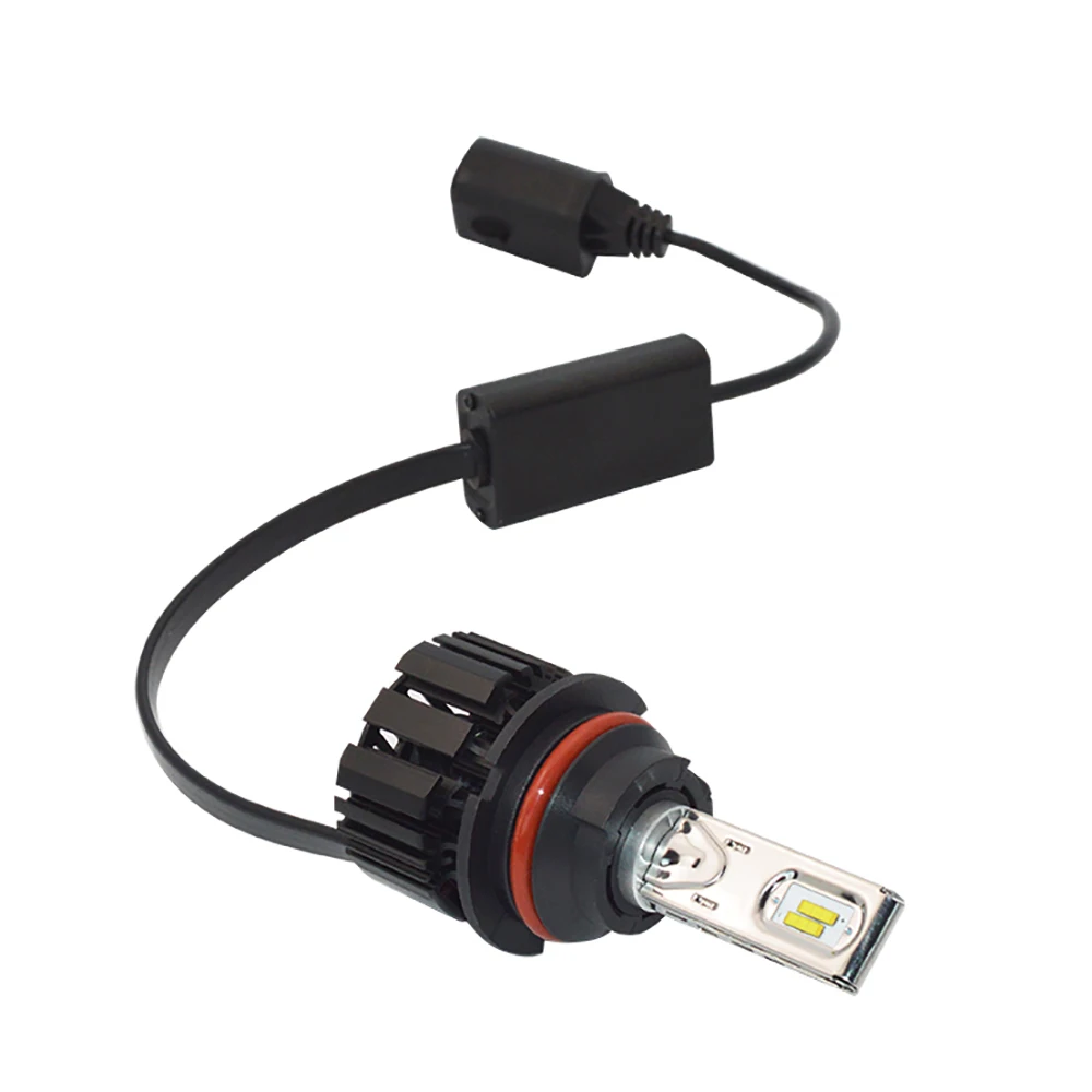 Лампы для автомобильных фар P9 светодиодные лампы 9007 H4 H7 H11 HB3 9006 9012 6000K супер яркие