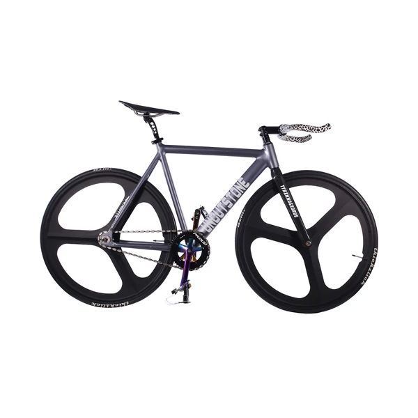 Многоцветный TRACK Bike 54CM DIY 700C Fixie frame Aluminum alloy Fixed Gear Bike Track Bicycle Magnesium Alloy wheel - Цвет: Многоцветный