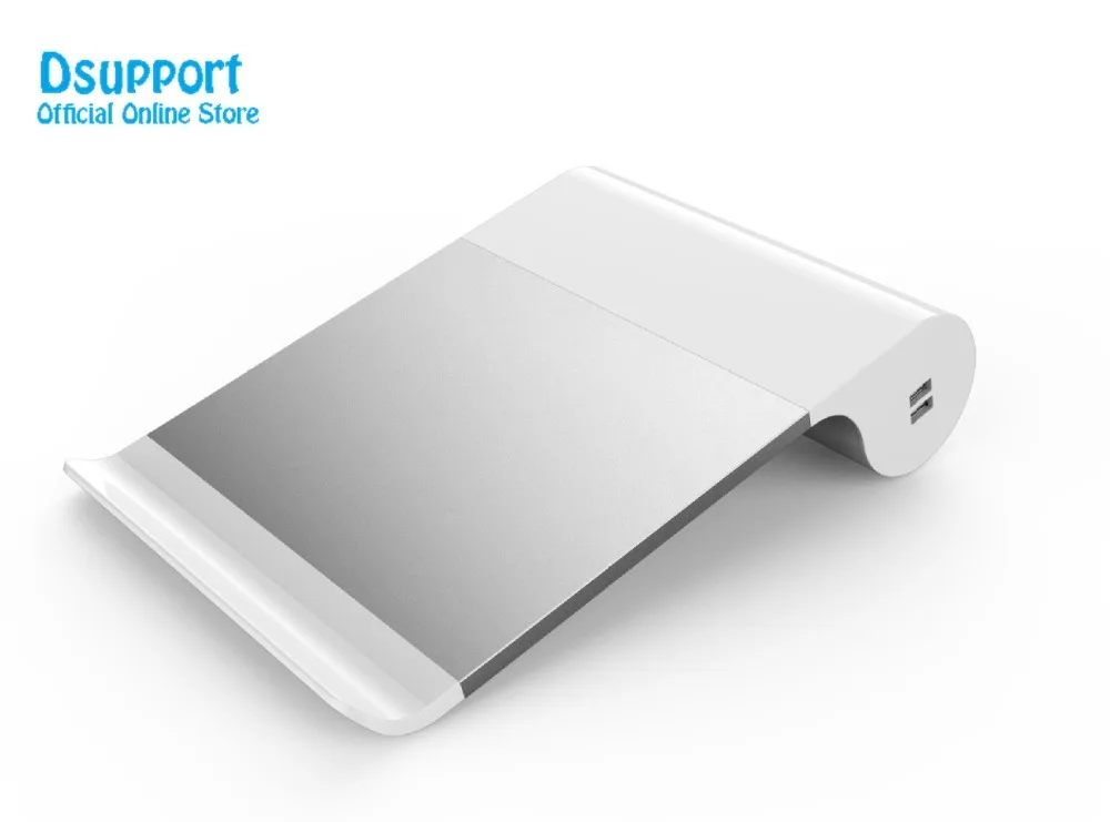 Настольная подставка для монитора ноутбука нескользящая с 2 портами USBPD + Type C