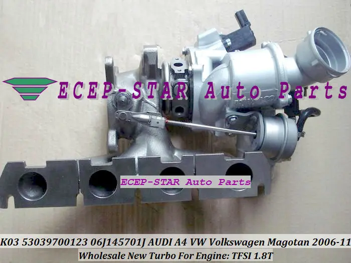 K03 53039700123 53039880123 06J145701J Turbo Turbine Turbocharger For AUDI A4 Volkswagen VW Magotan 2006-11 1.8L TFSI 1.8T | Автомобили и