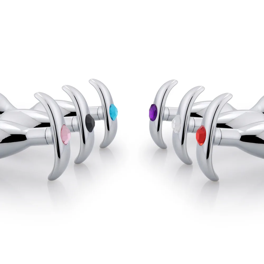 Новый массажер простаты большого размера Забавный металлический Анальный с