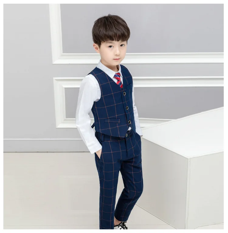3 шт. жилет + брюки галстук для мальчиков | Мать и ребенок