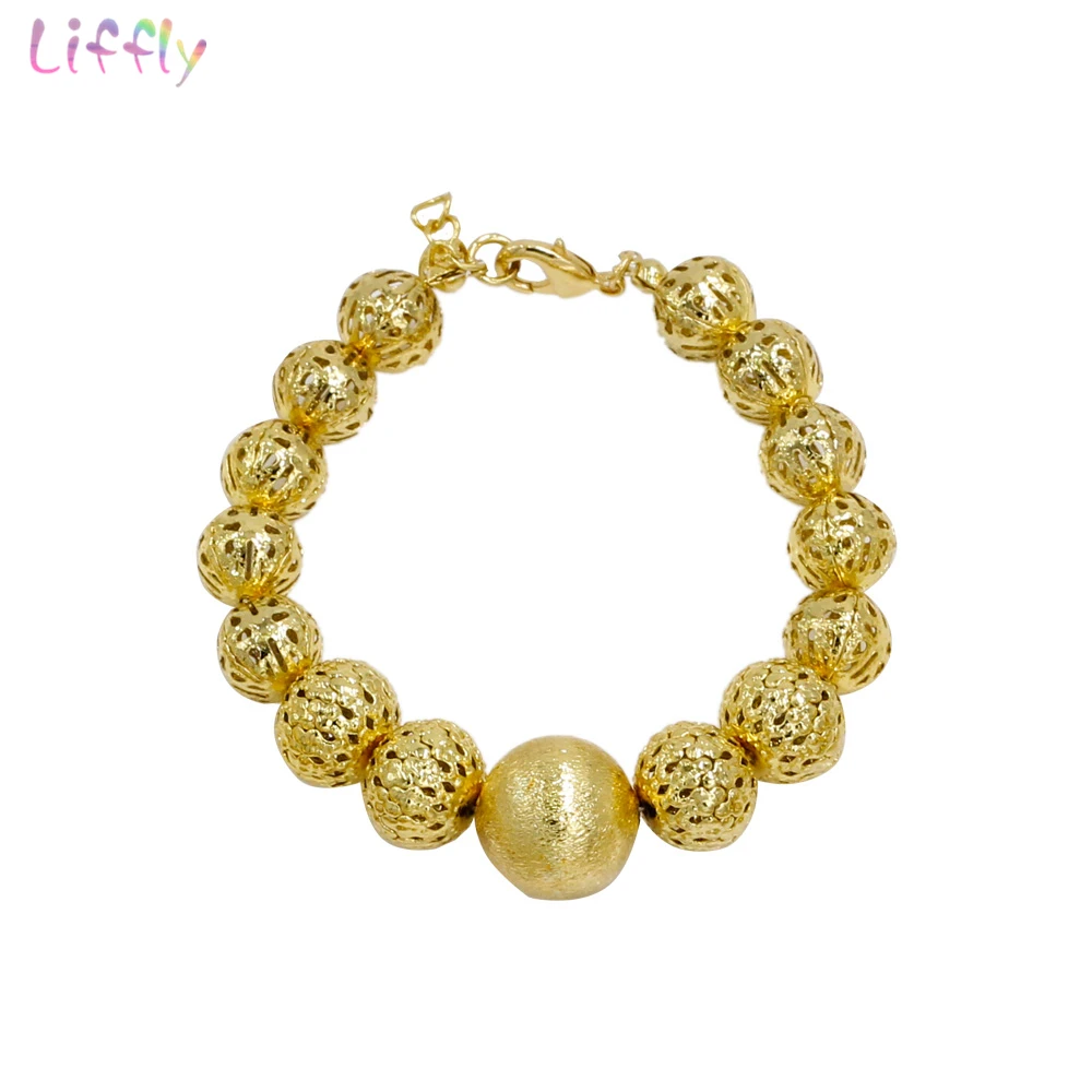 Liffly Свадебная вечеринка Дубай золотые Ювелирные наборы для женщин африканские