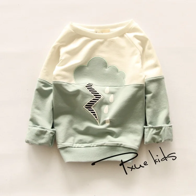 

2016 Spring autumn t shirts children clothing baby girls long sleeved t-shirt baby boys Casual tee kids pullover 2-7Y