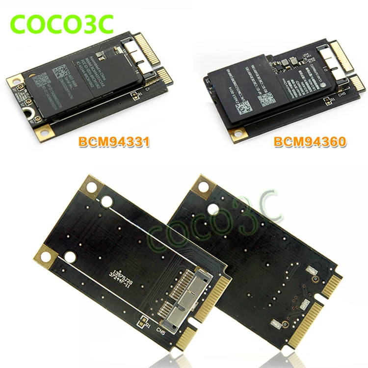 Мини PCIe карты беспроводных Wi-Fi Mini pci-e к 3G сетевой адаптер bcm94360cd/bcm94331cd модуль для