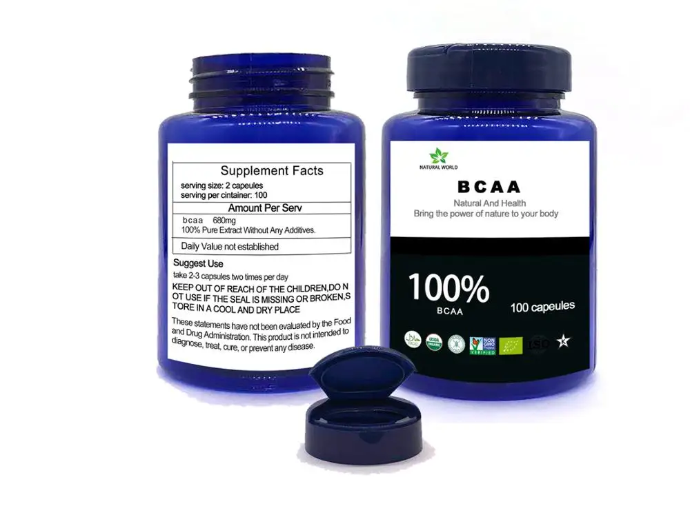 Натуральный BCAA 100 шт/бутылка bcaa порошок