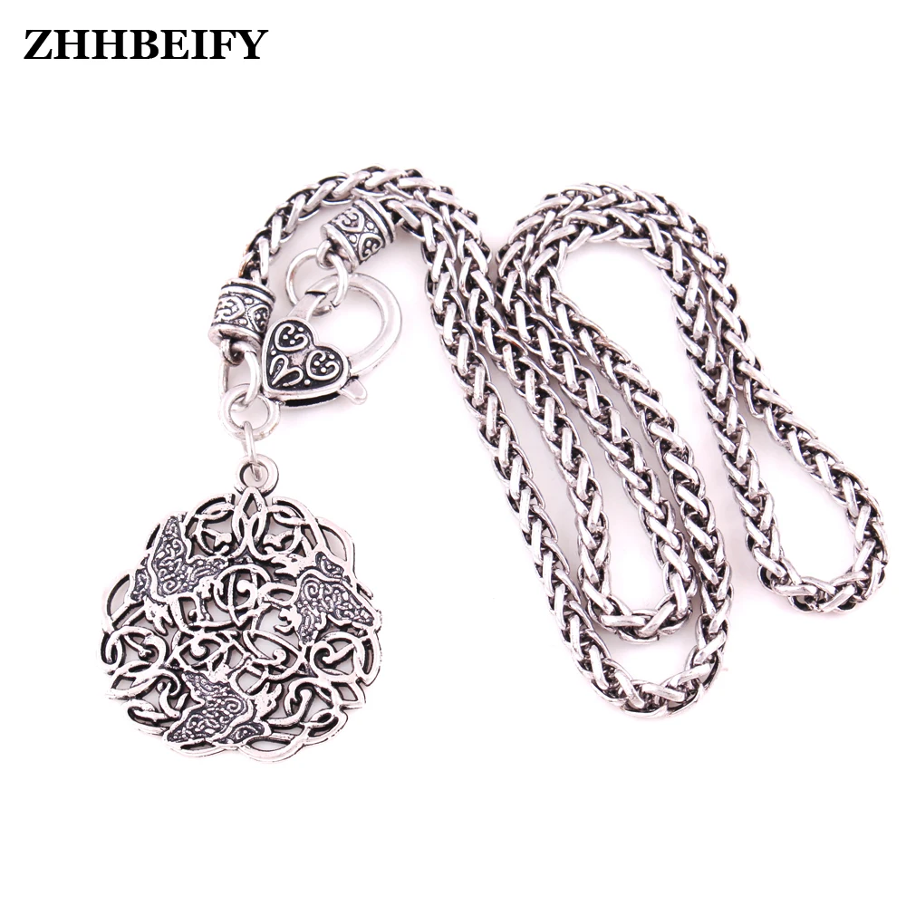 Новое поступление Прямая поставка кулон с вороном Морриган ворона амулет Triskelion