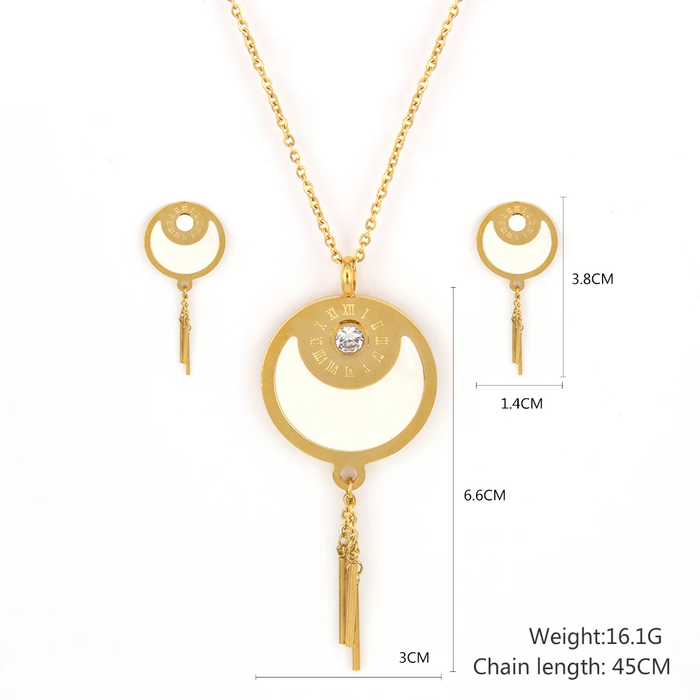 Fulaijewelry Модные украшения Наборы для ухода за кожей Нержавеющая сталь Циркон