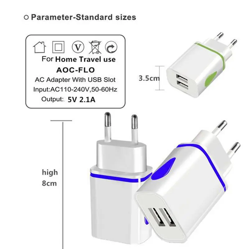 Olaf USB зарядное устройство 5 в 2 А настенный адаптер питания EU для iPhone Xiaomi Mi 9 Samsung Huawei