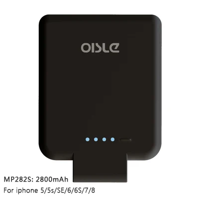 MP282S-2800mah BLACK Портативное зарядное устройство, внешний аккумулятор для samsung huawei redmi mi9, тонкий внешний аккумулятор, зарядное устройство, чехол для iPhone 11 X XS MAX - Цвет: MP282S-2800mah BLACK