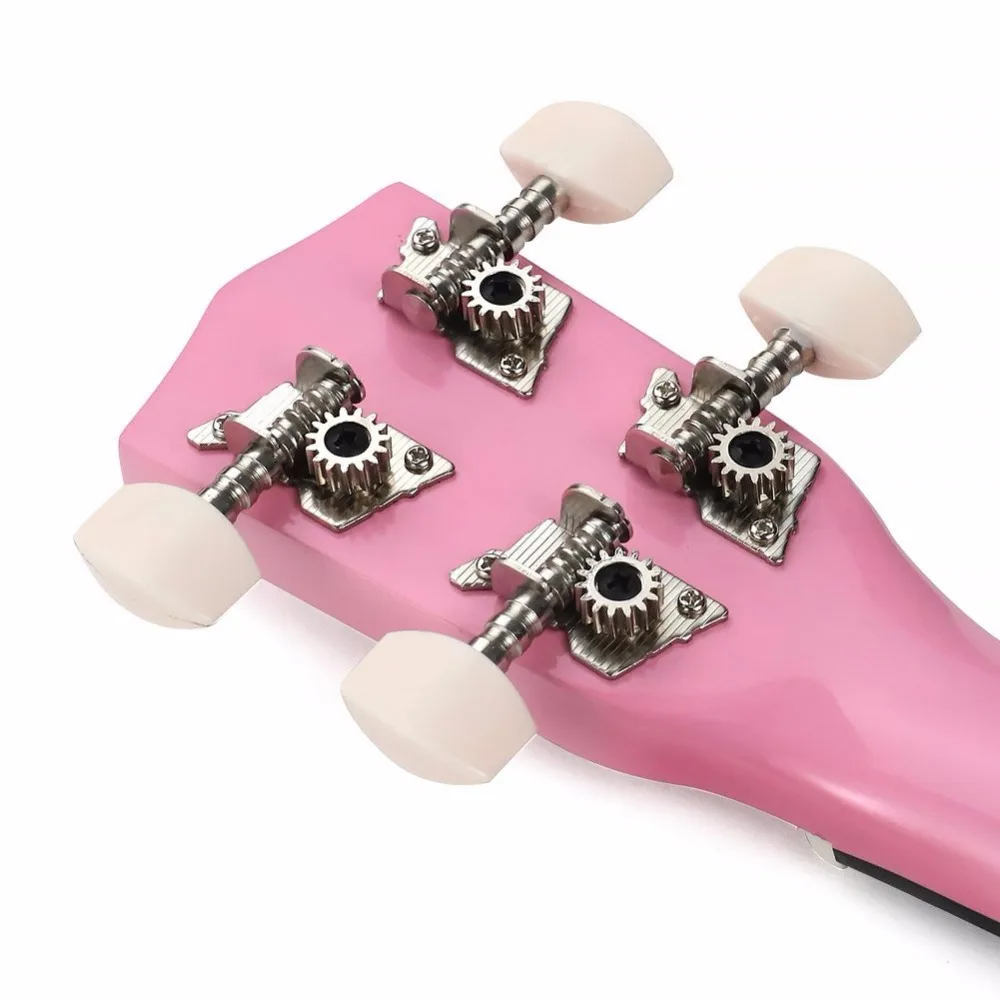 StrongWind 21 дюймов сопрано акустическая укулеле 4 нейлоновые струны Ukelele розовый мини Гавайский гитарный инструмент для начинающих Отправка подарков
