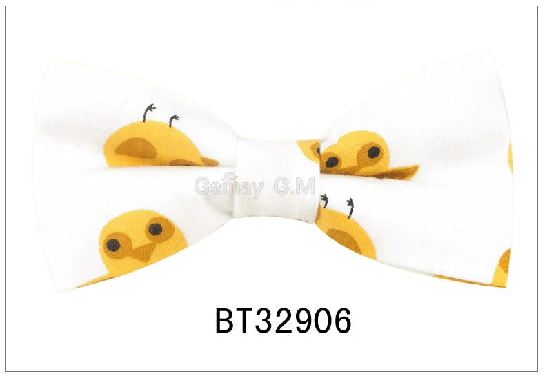 BT32906 Хлопковые мужские повседневные рубашки с животным галстуком-бабочкой, галстуки-бабочки для мужчин и женщин, галстуки-бабочки для взрослых с мультяшным принтом, галстуки-бабочки, свадебные галстуки-бабочки - Цвет: BT32906
