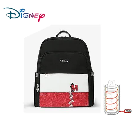 2 Disney USB сумка для подгузников, рюкзак для мам и мам/Сумка для подгузников для путешествий, рюкзак для ухода за ребенком, Сумка с USB подогревом, большая емкость, бутик - Цвет: 2