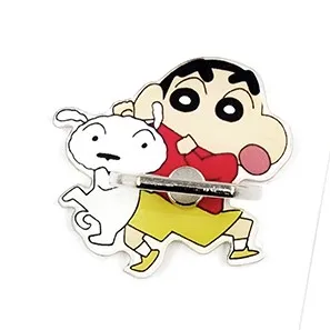 Y Chi-bi Maruko Crayon Shin-chan антиосеннее металлическое кольцо на палец для мобильного телефона с поддержкой фигурной игрушки - Цвет: Y