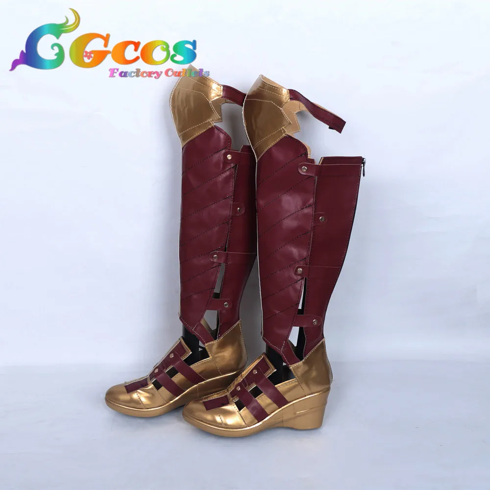 Бесплатная доставка Cos косплей обувь чудо женщина Диана для принца сапоги