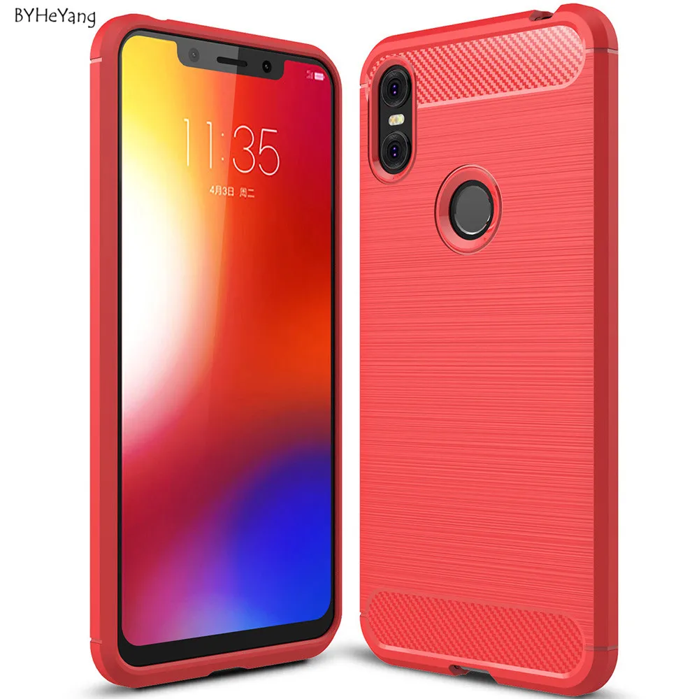 Чехол для Motorola One/Moto P30 Play текстура из углеродного волокна Матовая Мягкая задняя