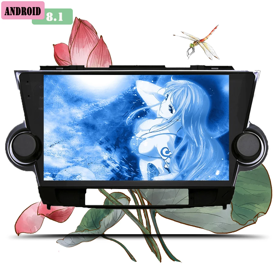 10 1 "HD IPS дисплей Android 8 0 автомобильный Радио dvd плеер Музыка Видео gps navi планшет