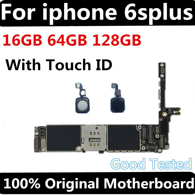 16 Гб 64 128 ГБ оригинальная материнская плата для iPhone 6SP 6 S Plus 100% разблокированная