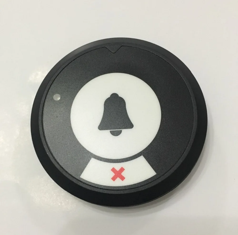 Бесплатная доставка! Вызов официанта передатчик пейджера с двумя клавишами