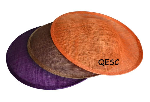 Шляпа Вуалетка sinamay с большим блюдце ручная работа для Дерби гонок вечерние