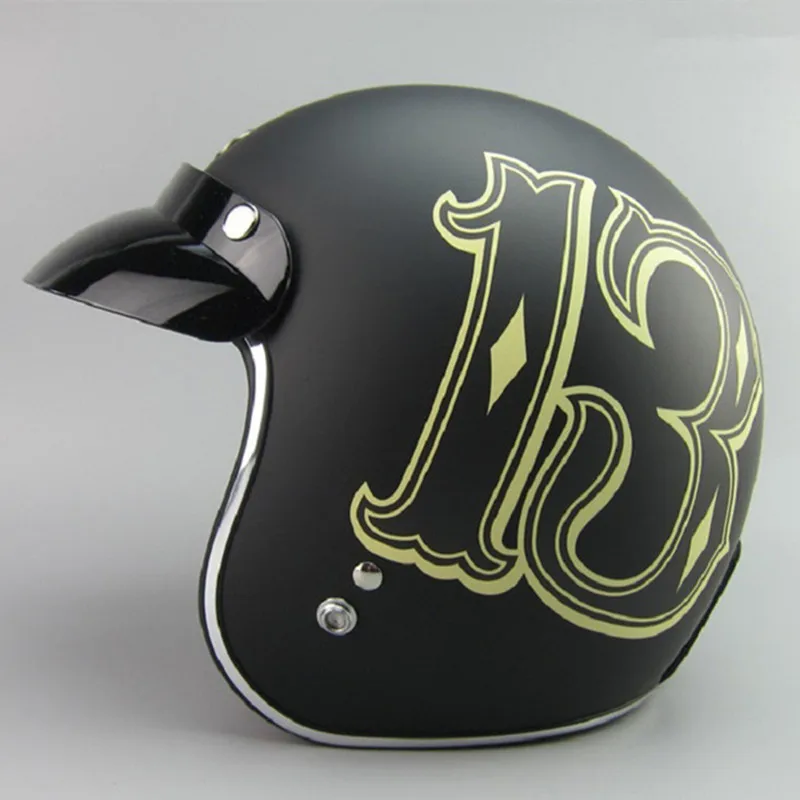Мотоциклетный шлем TORC Lucky 13 винтажный с открытым лицом для скутера T50|helmet motocross|helmet