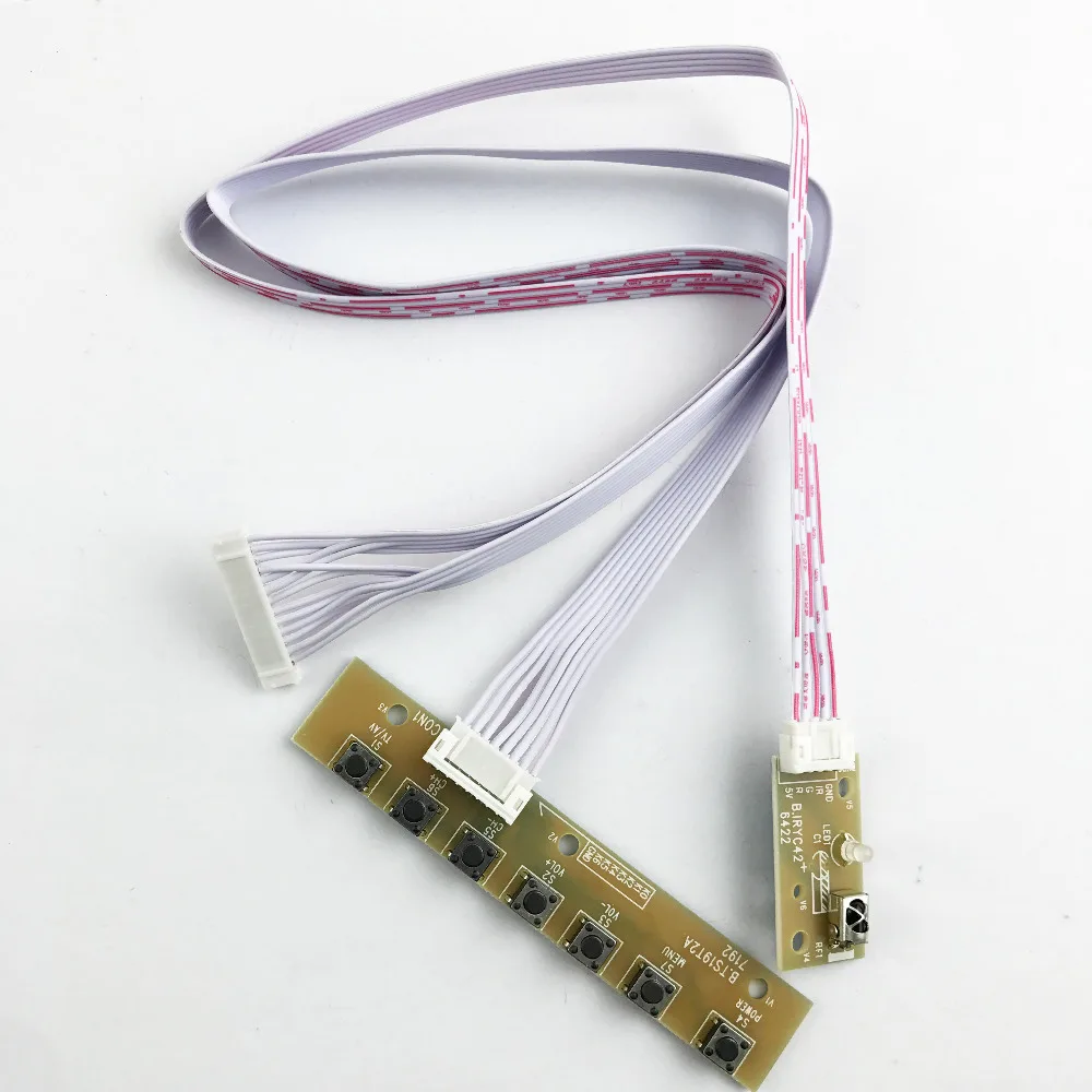 Универсальный 7 ключей клавиатурная плата ЖК дисплей ТВ соответствии клавиатуры