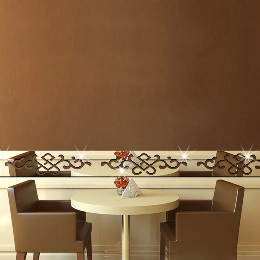 2016 DIY Настенное Зеркало Акриловые Зеркальные Декоративные Настенные наклейки