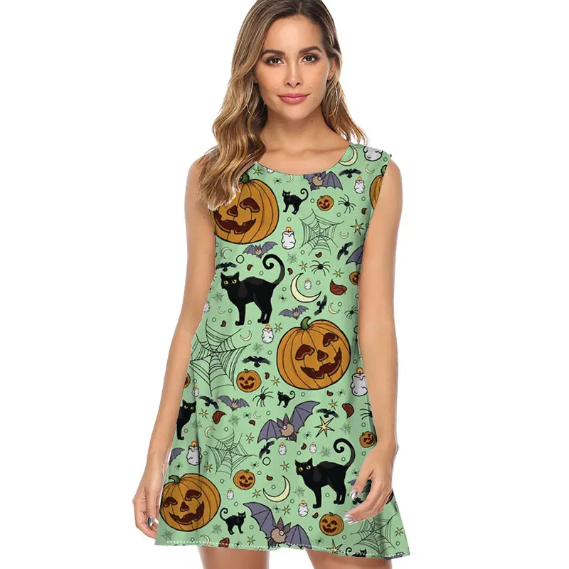 Новинка 2019 стильное летнее платье без рукавов с принтом граффити типография love