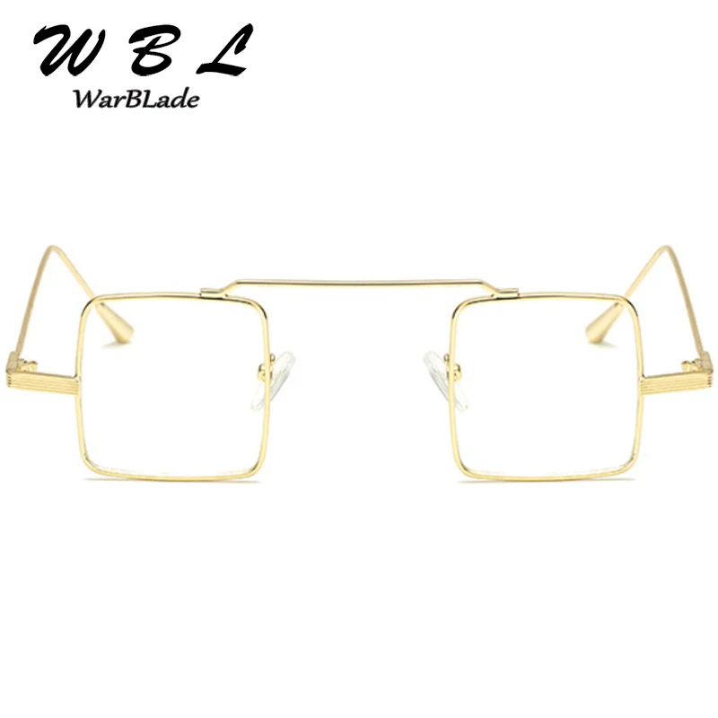 

WarBLade 2018 Men Gold Eyeglasses Frame Fashion Women Glasses Frame Vintage Square Clear Lens Glasses Optical Spectacle Frame