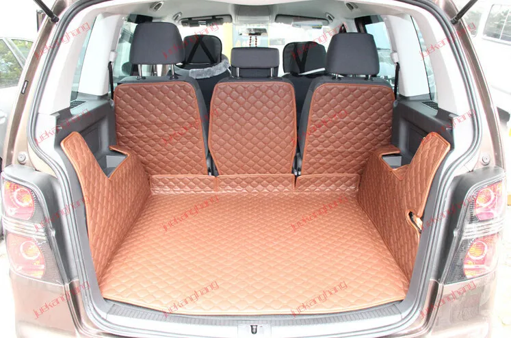 Специальные автомобильные коврики для багажника для Volkswagen Touran 7 мест-2004 водонепроницаемые коврики для багажника для Touran 2010