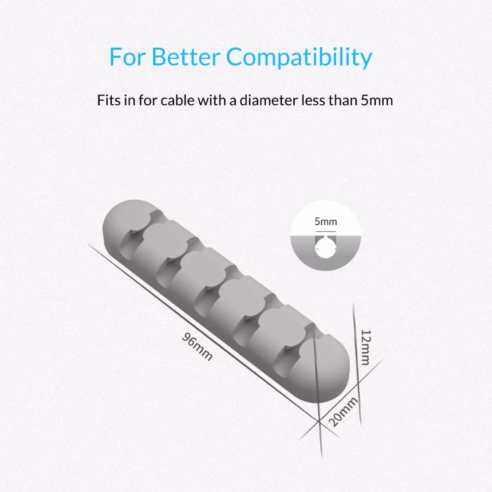 ORICO органайзер для проводов настольные зажимы управления шнуром iPhone кабель