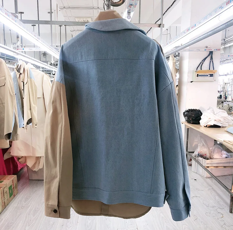 Рубашка LANMREM TC021 с отложным воротником и длинным рукавом модная повседневная