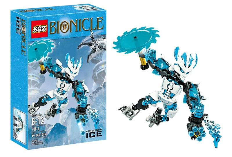 Smartable BIONICLE протектор льда+ KOPAKA Мастер Льда Строительный блок Набор игрушек для мальчика подарок совместим все бренды BIONICLE