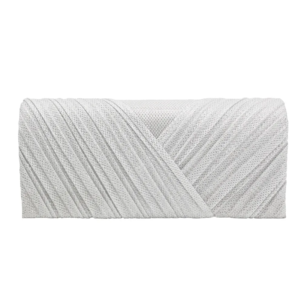 Модная женская однотонная Коктейльная сумка с рюшами и вышивкой вечерняя