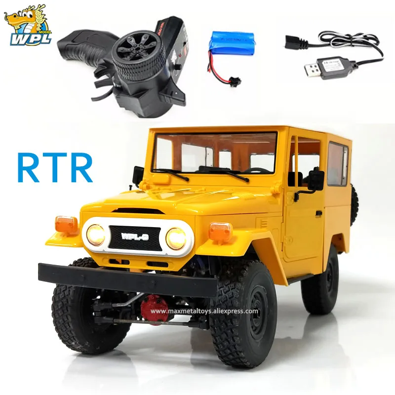WPL C34 RTR FJ40 четырехколесный Радиоуправляемый автомобиль для скалолазания по бездорожью 2,4G пропорциональный пульт дистанционного управления машинка DIY обновленная модифицированная модель игрушки